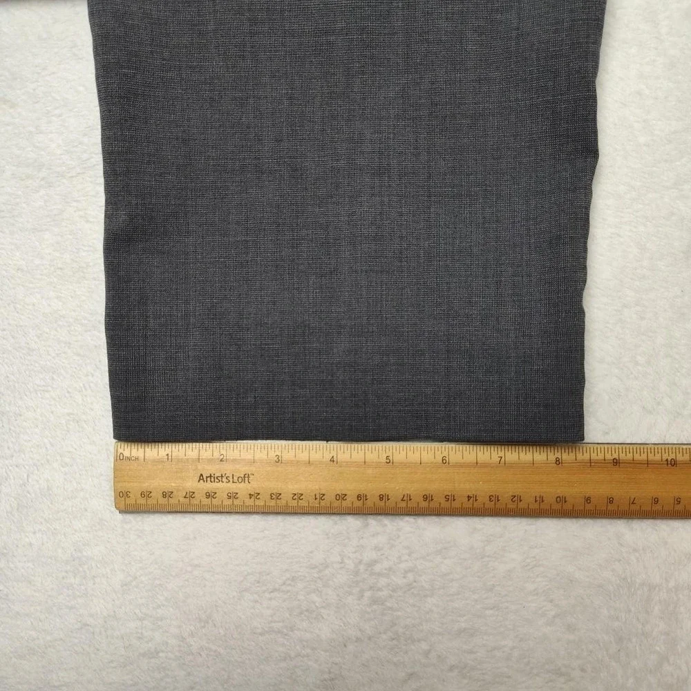 Banana‎ Republic Pants Mens 36x34 Gray Slim Wool Spandex Marzotto Dress Slacks